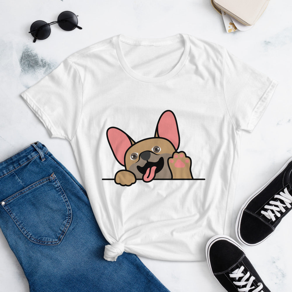 Waving Frenchie - Fawn